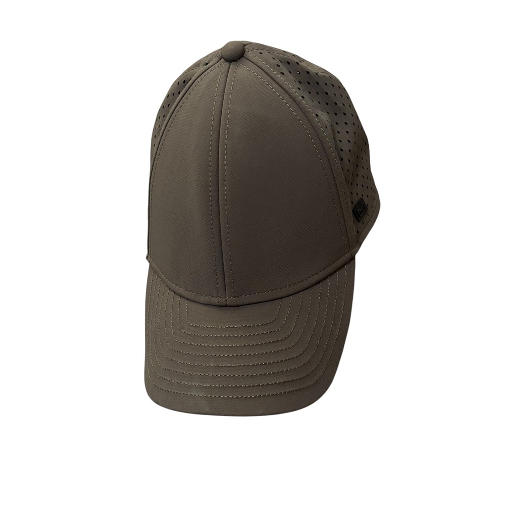 Melin A-Game Hydro Hat Mens Olive Green Curved Brim Snapback Water Resistant Cap